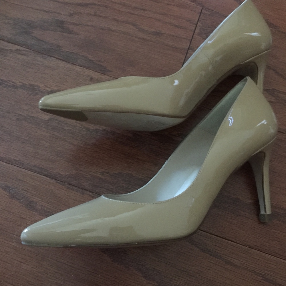 L K Bennett Florete Size 37 Worn 1 x Nude Patent